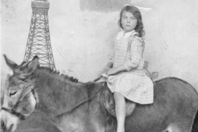 Phoebe Hesketh aged nine in Blackpool in 1918
