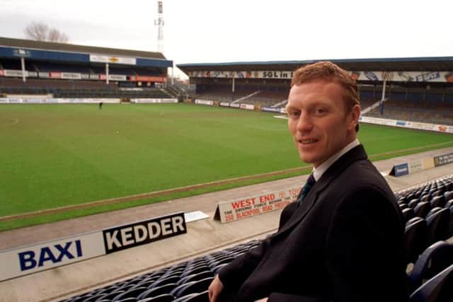 David Moyes on the day of his appointment as PNE manager in January 1998