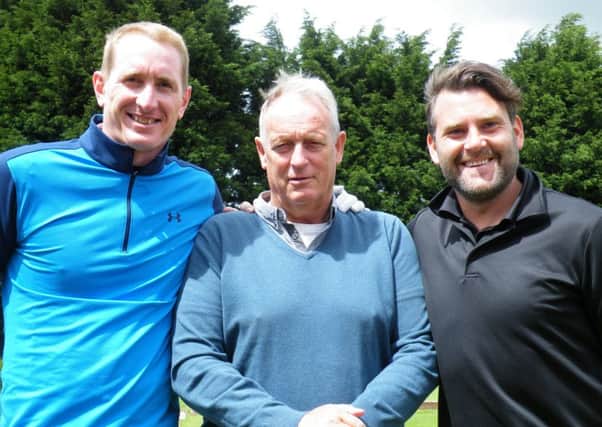 Goalkeeping trio Chris Kirkland, Roy Tunks and David Lucas at the PNE Former Players' Association annual golf day