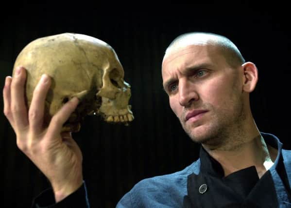 Christopher Eccleston plays William Shakespeare's Hamlet at the West Yorkshire Playhouse.