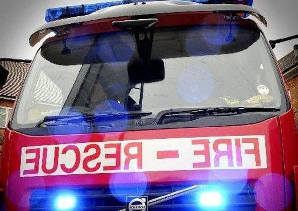 Fire crews were called to a house fire in Morecambe.
