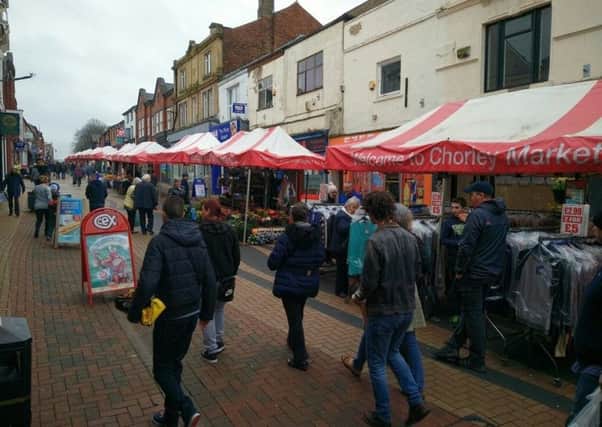 Market stalls along Chapel Street as part of the street market trail earlier this year