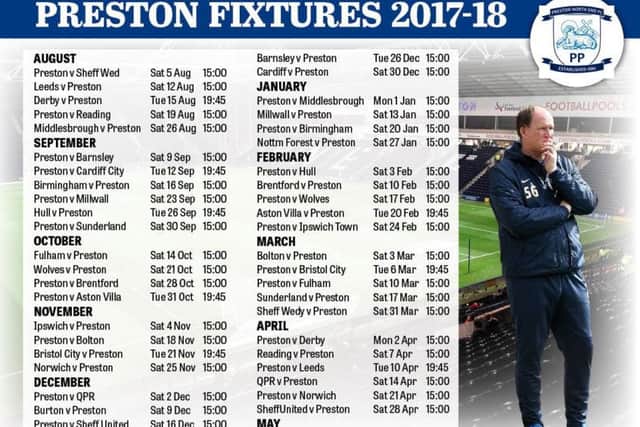 PNE's programme for 2017/18