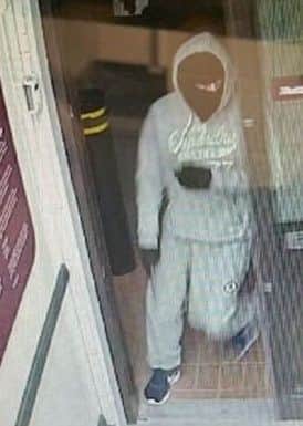 CCTV photo after knife point robbery at sainsbury's in Ingol.