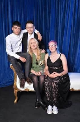 RTS Student Television Award Undergraduate Comedy and Entertainment prize winners from l-r Yousef Thami, Jake River Parker, Heather Davenport and Liberty Shaw  IT MUST BE CREDITED TO RICHARD KENDAL/RTS
