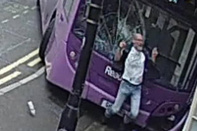 Simon Smith, 53, was caught on CCTV