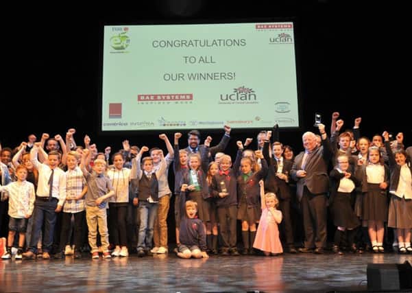 Winners of the Lancashire Post Education Awards at the Charter Theatre