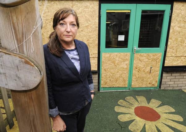 Acorns Primary School have been suffering from vandals attacking the school over recent months.  Pictured is headteacher Gail Beaton.