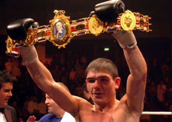 Michael Jennings with British welterweight belt back in 2005.