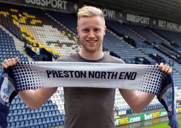 New PNE signing Kevin OConnor at Deepdale