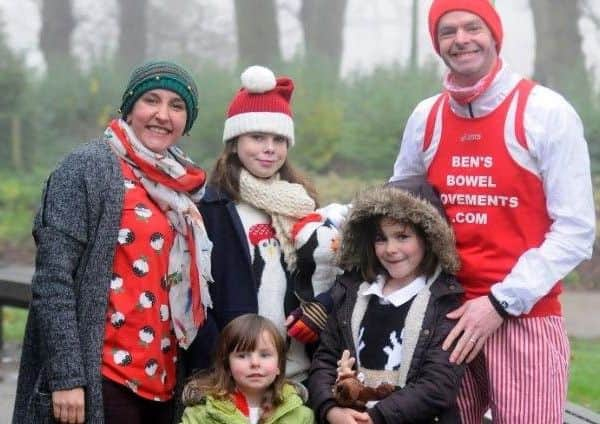 Ben Ashworth with Louise Ashworth and children Skye, 12, Isobel, 7 and Heidi, 4.