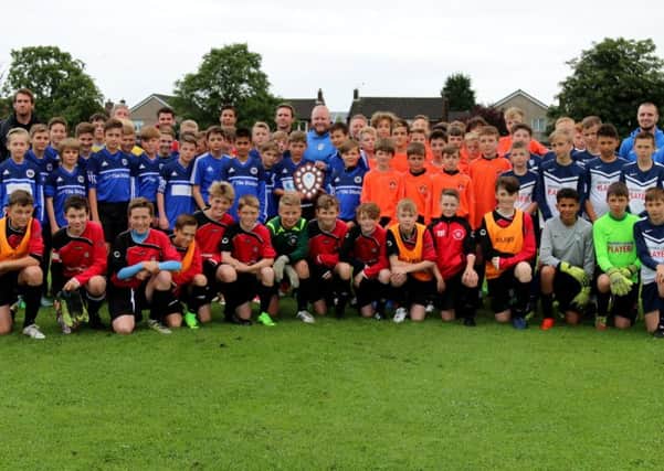 The  young players who took part in the Dave 'Ashy' Aspden Memorial Shield