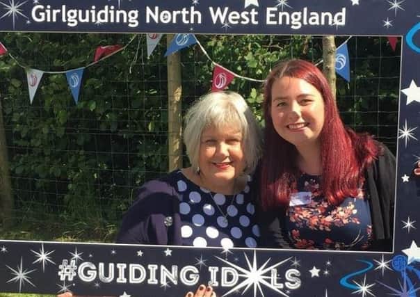 Region Chief Commissioner Julie Bell and Katie Morton, 25, from Garstang,  who was nominated as a Guiding Idol