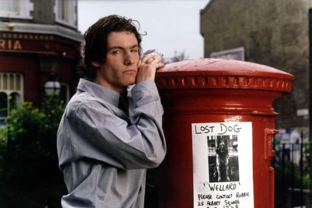1997: Robbie (DEAN GAFFNEY) renews his campaign to find missing Wellard after a lorry driver tells him he has seen a dog in Lincolnshire fitting his description