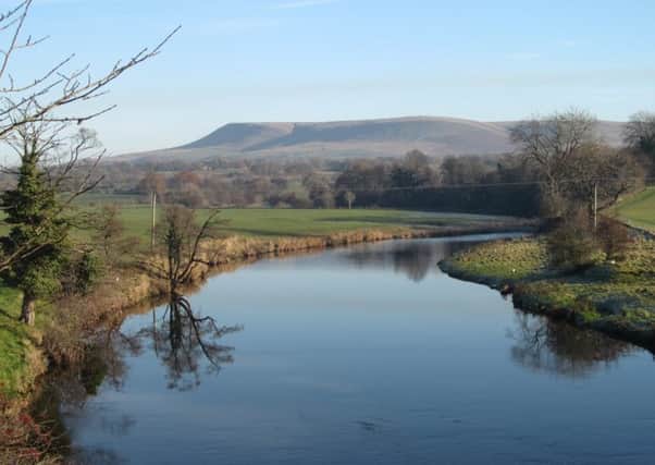 The river Ribble at Mitton in the Ribble Valley. Photo: Catherine Birtwistle, Ribble Rivers Trust.
