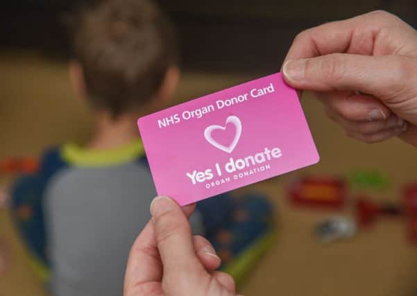 Yes I donate - an NHS organ donor card.