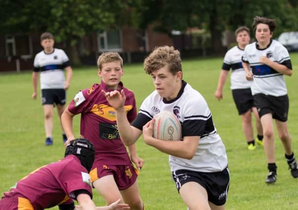 Lucas Szejner in action for Chorley Panthers Under-14s
