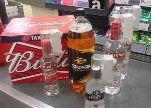 Staff at a local supermarket refused to sell this alcohol to an adult, believing it was been bought for minors.