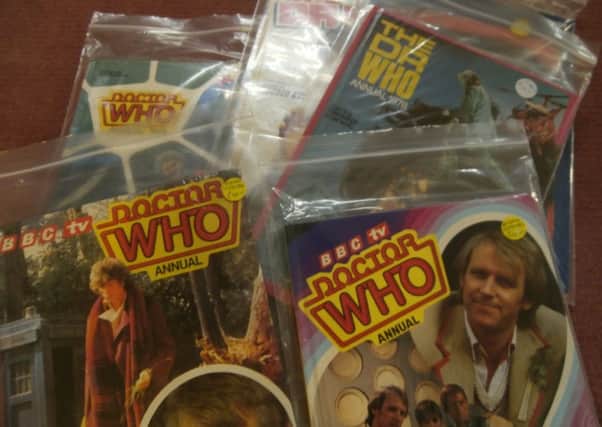 These Doctor Who annuals accompanied the BBC series. They cost a fiver each