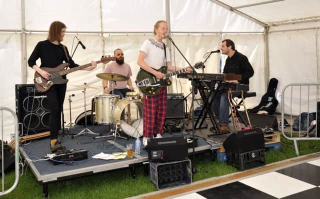 Moon and the Beams perform at the Preston Grasshoppers Hopfest beer festival