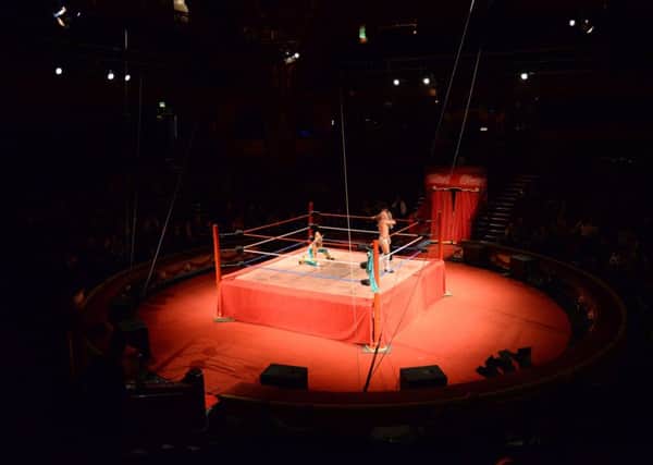 A previous wrestling event at the Tower Circus