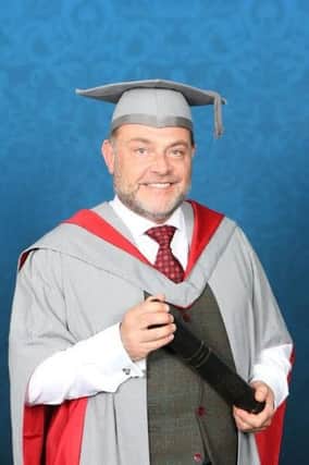 Actor John Thomson has been made an Honorary Fellow of the University of Central Lancashire