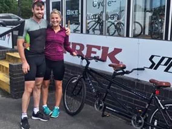 Sean Nicholls and Laura Holmes will be cycling coast-to-coast to support the charity which helps fund neo-natal services at the Royal Preston Hospital