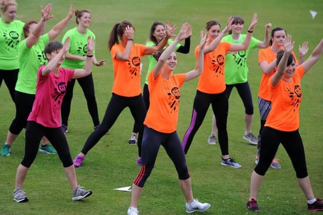 Women's teams gathered at Chorley Cricket Club for an evening of 'Prosecco Cricket', with glasses of bubbly along with softer balls.
Limbering up before the start.  PIC BY ROB LOCK
7-7-2017