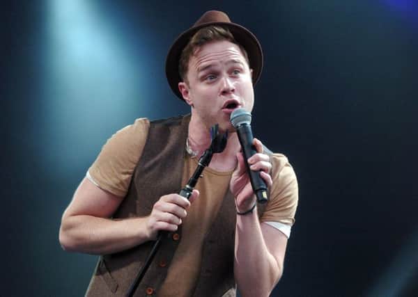 Olly on stage at Lytham Proms in 2012