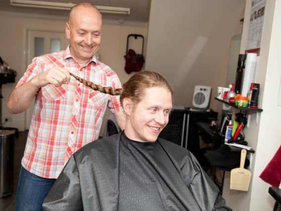 Matt Haworth took part in brave the shave for Macmillan for his 30th birthday