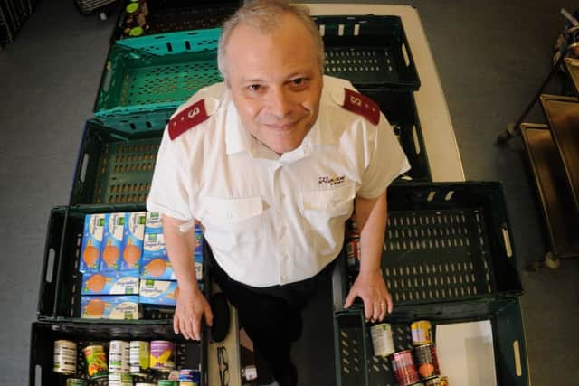Salvation Army Captain Alex Cadogan is appealing for more donations to the food bank