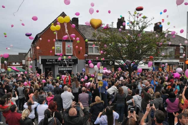 Well-wishers gathered in Leyland earlier this month to mark Saffie's birthday