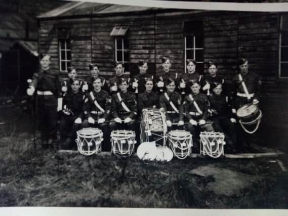 Stanley Fairclough sent in this photo of the drums and bugle band within Chorley Army Cadet Force around the year 1945.
Stanley is pictured sat down in the front row, far right.
