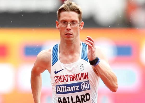 Graeme Ballard in action in the 100m T36 at the London Stadium at the weekend