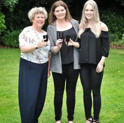 Picture by Julian Brown 04/07/17

Organisers Rachel Mallett, Andrea Wallace and Anya Sarah Rigby

BIG NIGHT OUT 
New group launches called Amounderness at Cancer Help Preston