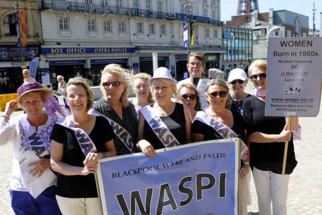 Members of WASPI campaign in St John's Square