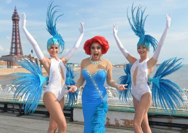 La Voix with showgirls on Blackpool North Pier