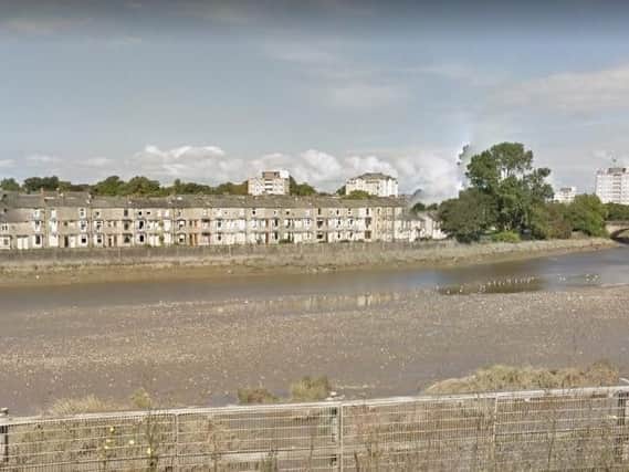 Fire services helped the man who was found on the banks of the River Lune
