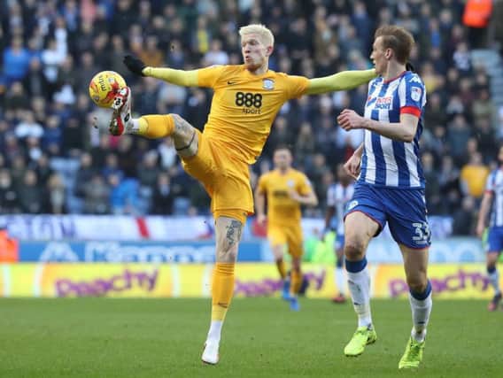 Simon Makienok in action for PNE at Wigan