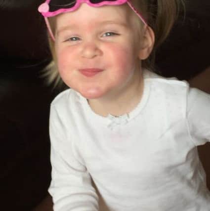Isla Davis, now two. She had to be treated for Strep B as her mum Mandy Davis was unknowlingly a carrier of the bacteria which is life threatening to newborn babies