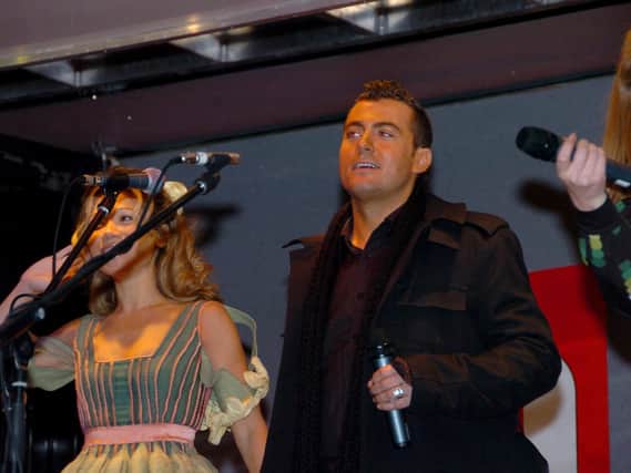 Paul Danan on stage in Preston in 2007