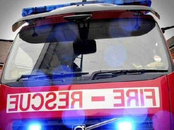 Fire crews were called to the M55