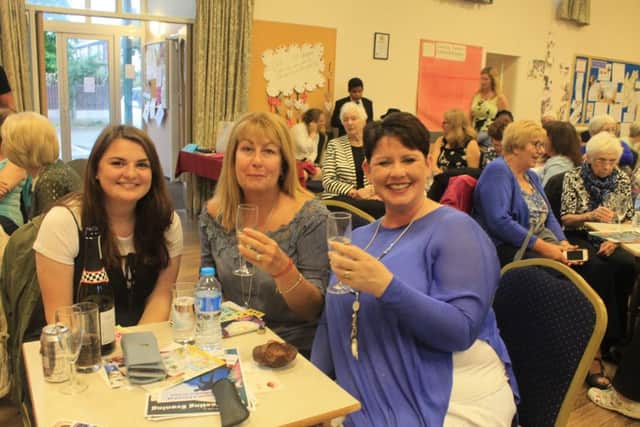 Guests enjoying Methodist Action (North West)'s Ladies Evening at St Martins Parish Hall, Fulwood
