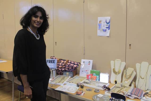Naila Akhtar from Stella and Dot Jewellery at Methodist Action (North West)'s Ladies Evening at St Martins Parish Hall, Fulwood