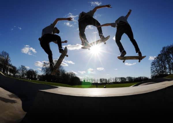Skaters on Moor Park