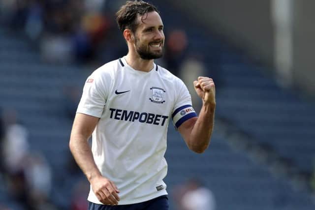 Greg Cunningham shows his delight after PNE's win over Sheffield Wednesday