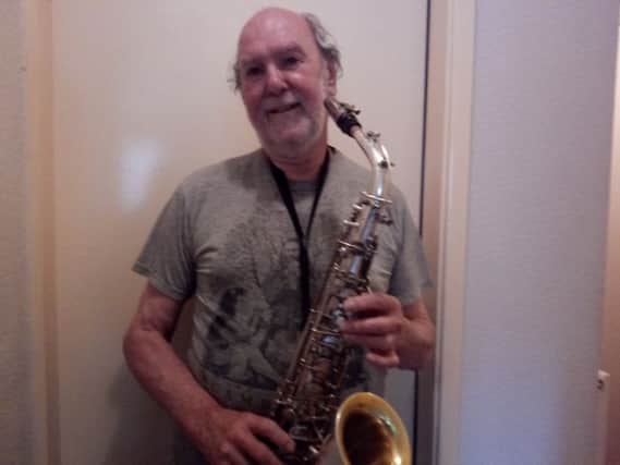 David Parkes, of Ingol, with his saxophone