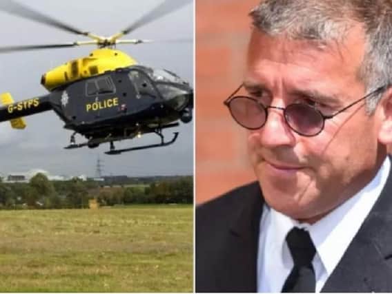 Disgraced former police officer Adrian Pogmore has been jailed for 12 months for using a force helicopter to take videos of naked sunbathers and of a couple having sex on the patio of their garden