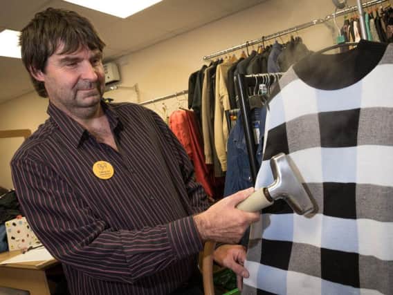 Lead volunteer David Holmes, from Leyland, a volunteer at the shop for three years.