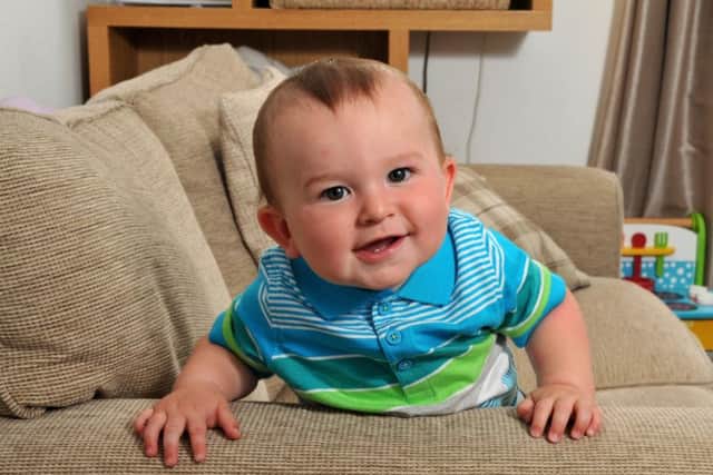 Peter and Kathryn Heskine' have organised a sponsored bike ride after son Thomas was born with an extremely rare kidney tumour
